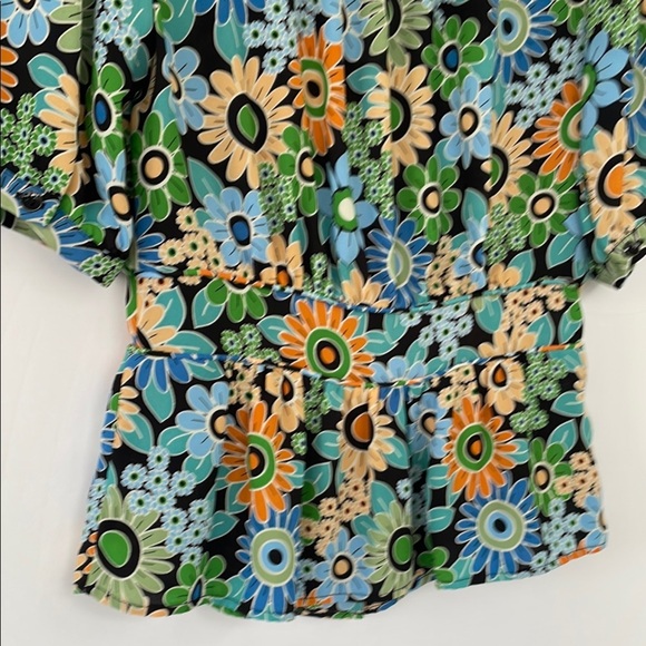 CAbi Multicolor Floral Happy Top Blouse XS - Picture 10 of 17
